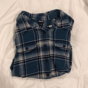 Patagonia blue flannel